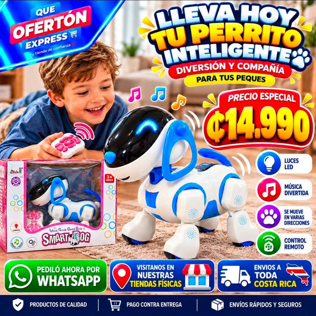 🐶🤖 ¡PERRITO ROBOT INTELIGENTE CON CONTROL REMOTO! 🎮✨