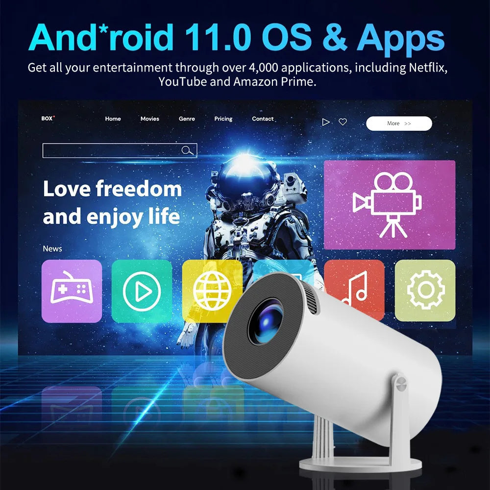 Mini proyector inteligente portátil M300 MAX Consolas de juegos portátiles Retro