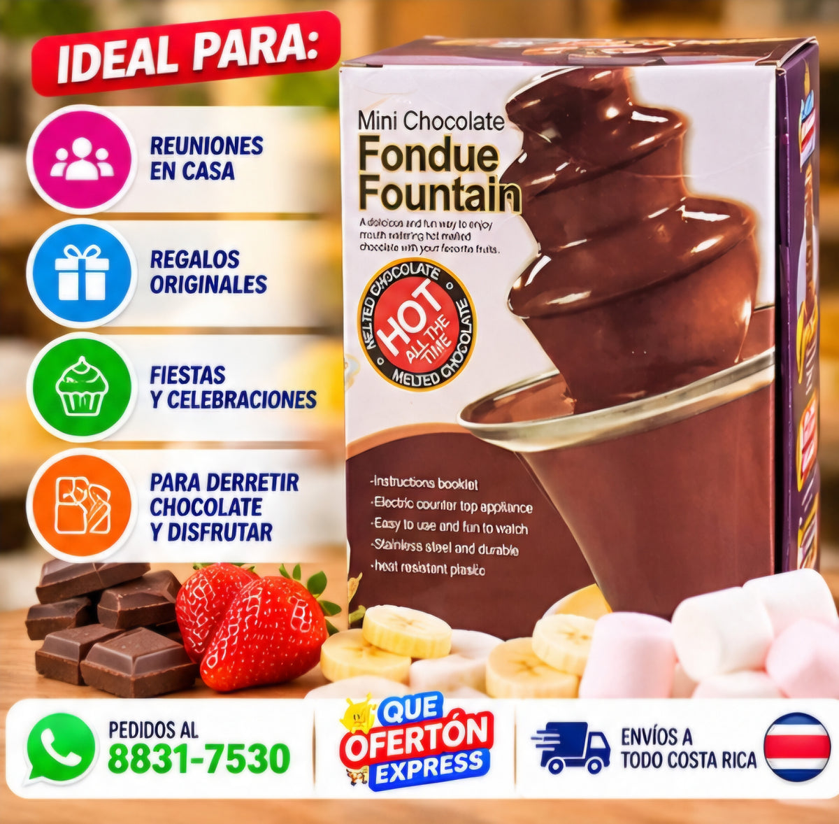 🍫⛲ MINI FUENTE DE CHOCOLATE