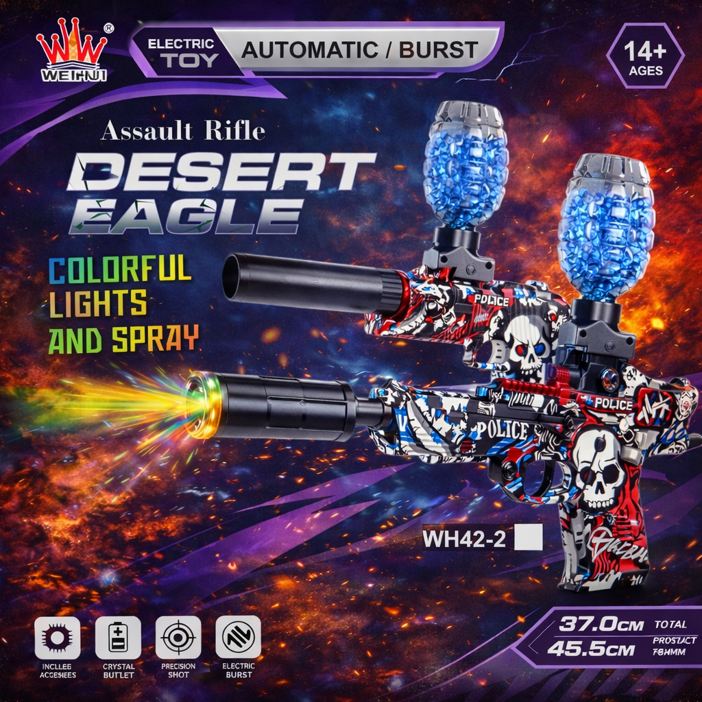 🔥🔫 Rifle Eléctrico Desert Eagle – Disparo Automático / Burst 🔫🔥
