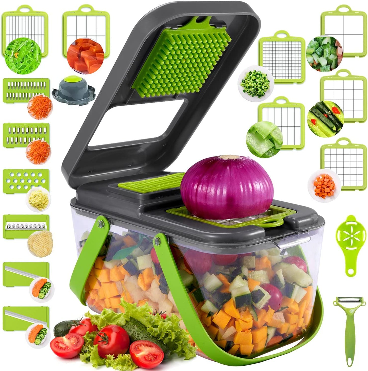 Cortador de verduras multifuncional 22 en 1 + ENVIO GRATIS
