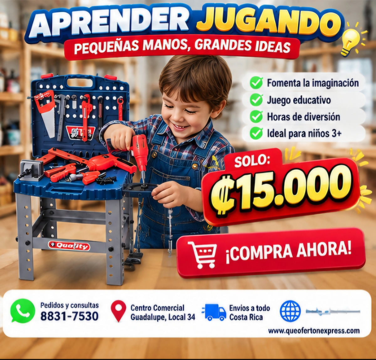 🧰🔧 ¡BANCO DE HERRAMIENTAS INFANTIL! 👷♂️✨