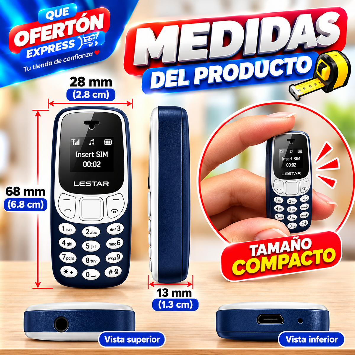 📱 MINI TELÉFONO CELULAR B10 – ESTILO CLÁSICO 📱Nokia