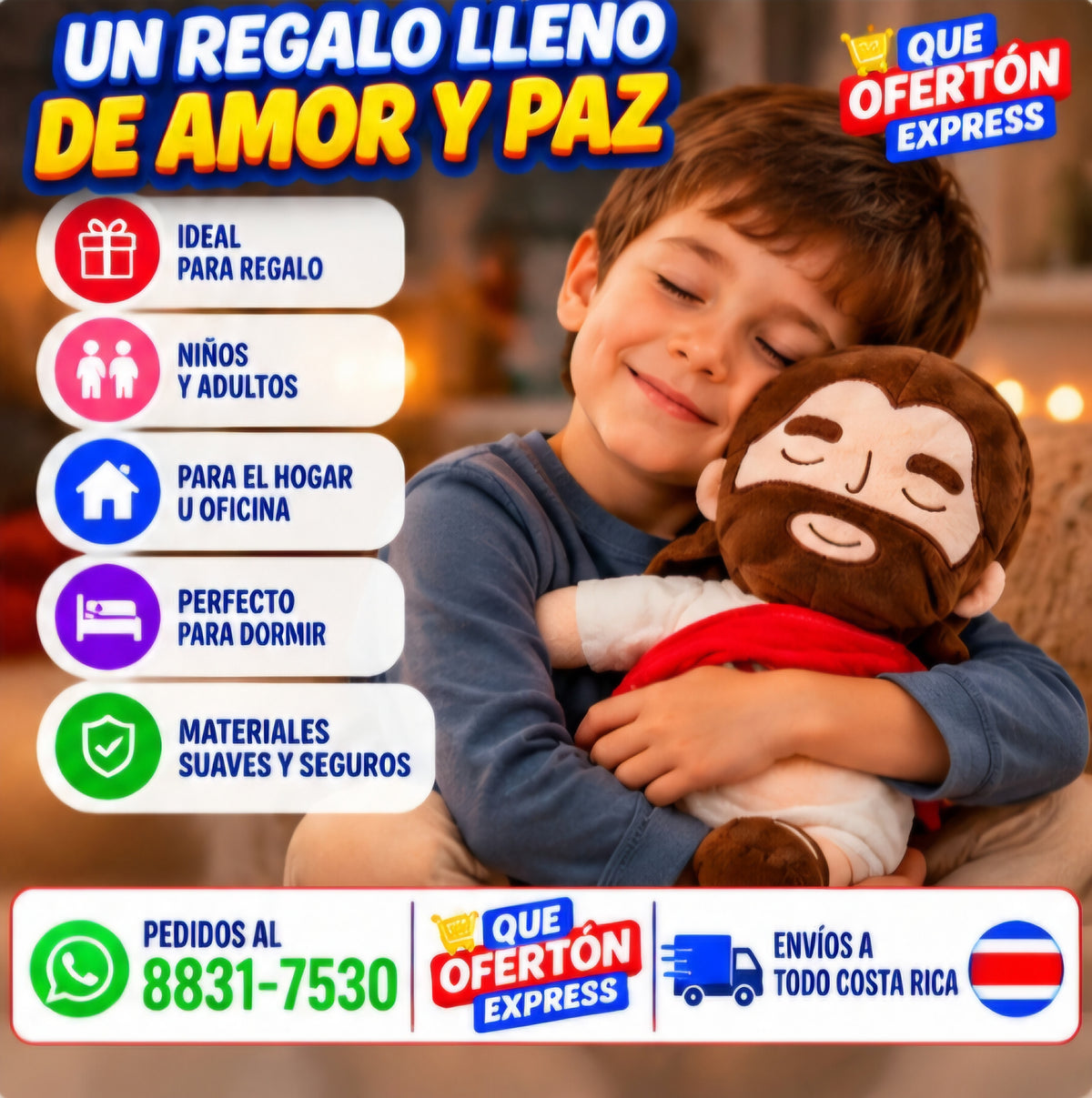Peluche mi Jesús de Paz Respira