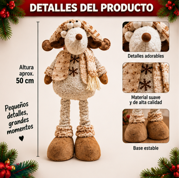 🦌🎄 MUÑECO NAVIDEÑO RENO 🎄🦌.