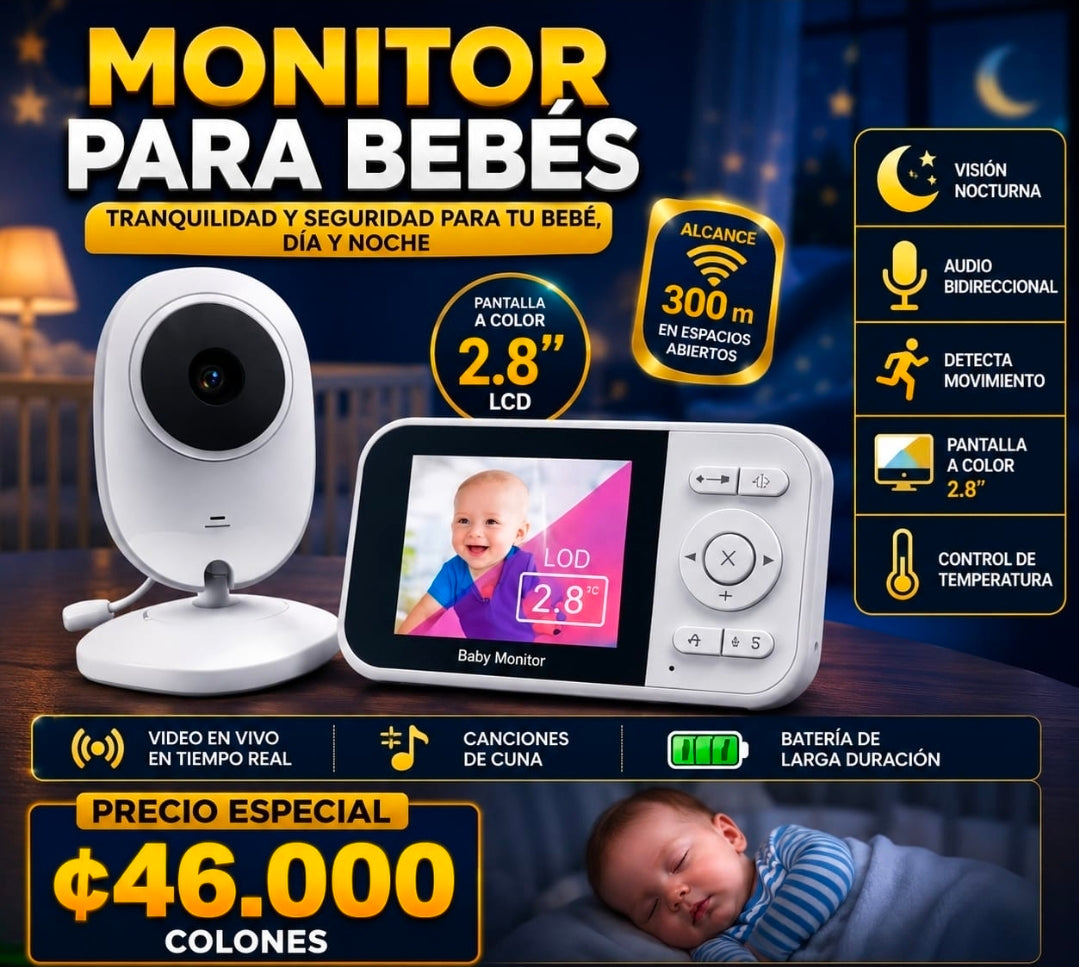 👶📹 Monitor para Bebés con Cámara y Pantalla LCD 💤💖