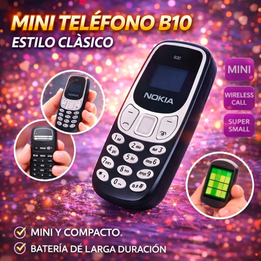 📱 MINI TELÉFONO B10 – ESTILO CLÁSICO 📱
