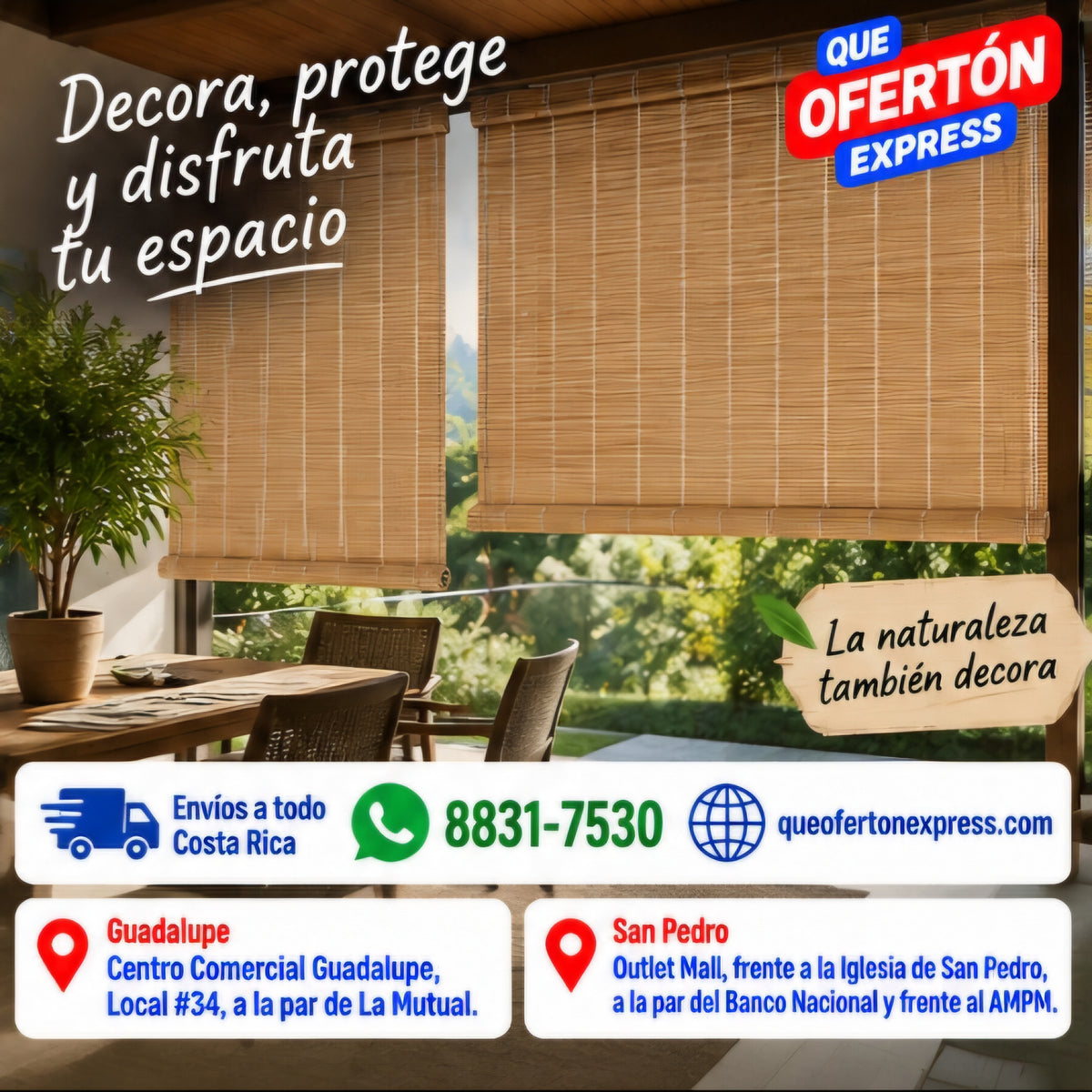 🎋 CORTINA DE BAMBÚ NATURAL 🏡✨
