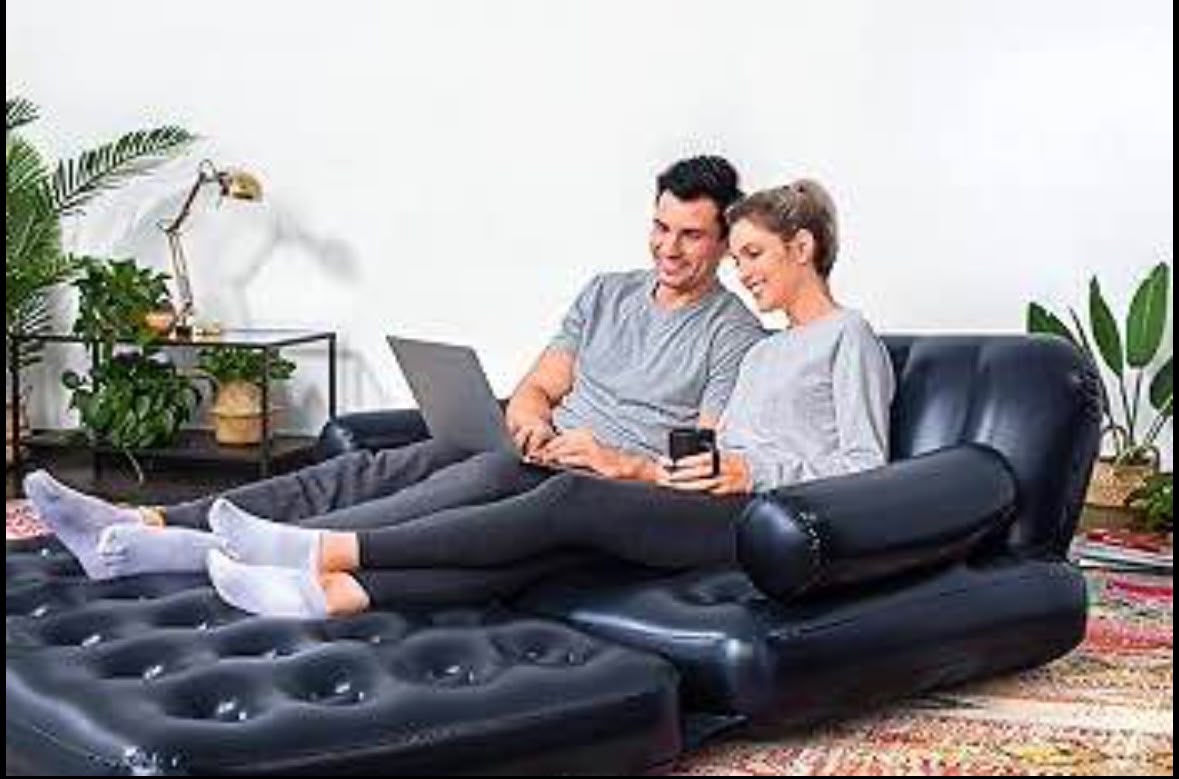 🛋️ Sofá Cama Inflable 2 en 1