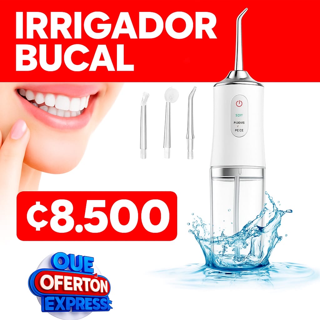IRRIGADOR ORAL RECARGABLE DE ALTA PRESION