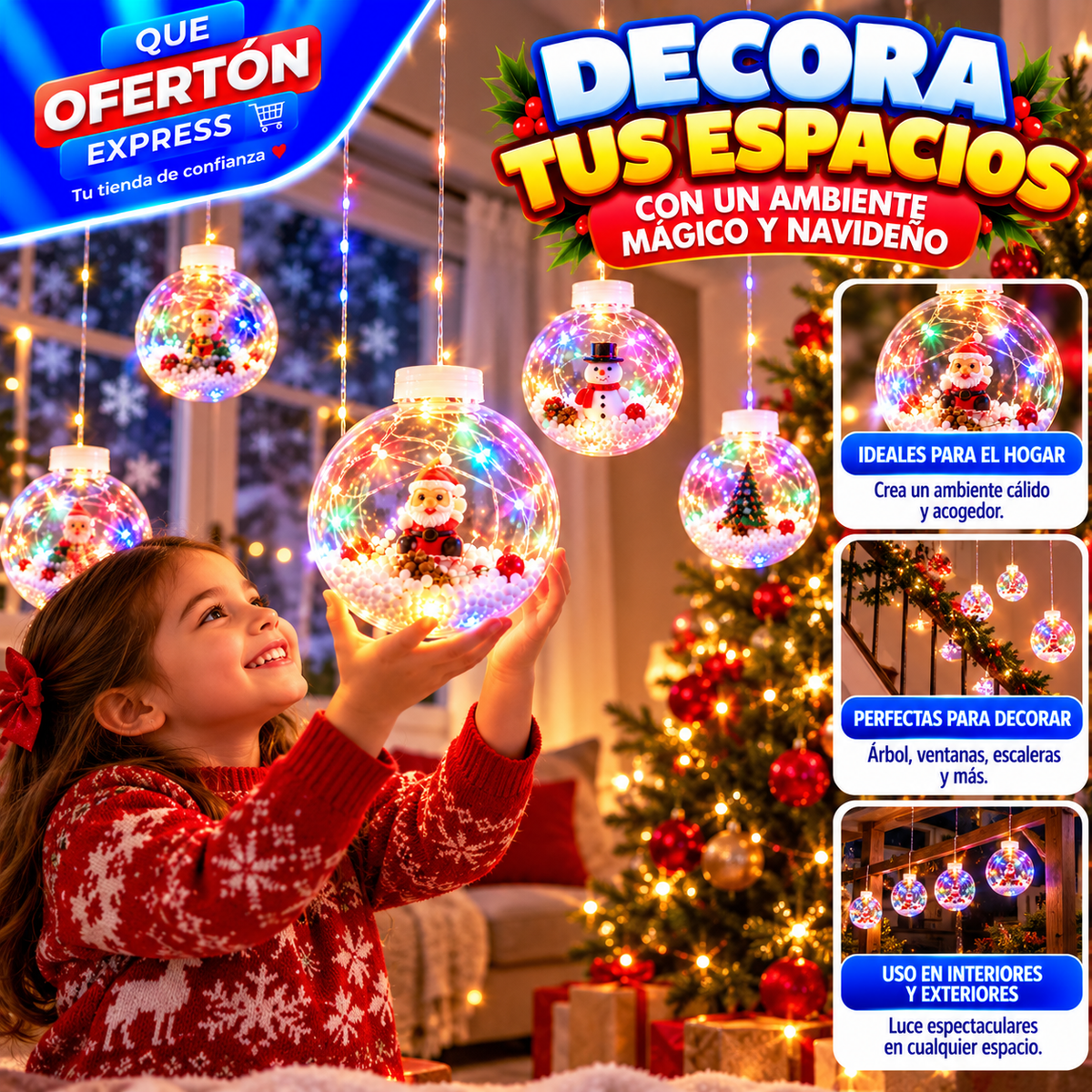 ESFERA CON DETELLOS NAVIDEÑOS