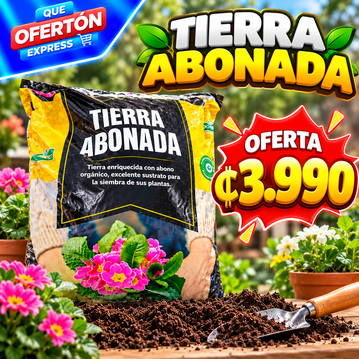 🌱🌸 ¡TIERRA ABONADA PARA TUS PLANTAS! 🌿🪴