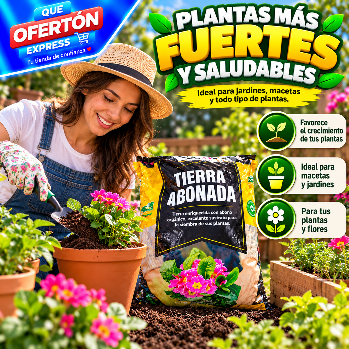 🌱🌸 ¡TIERRA ABONADA PARA TUS PLANTAS! 🌿🪴
