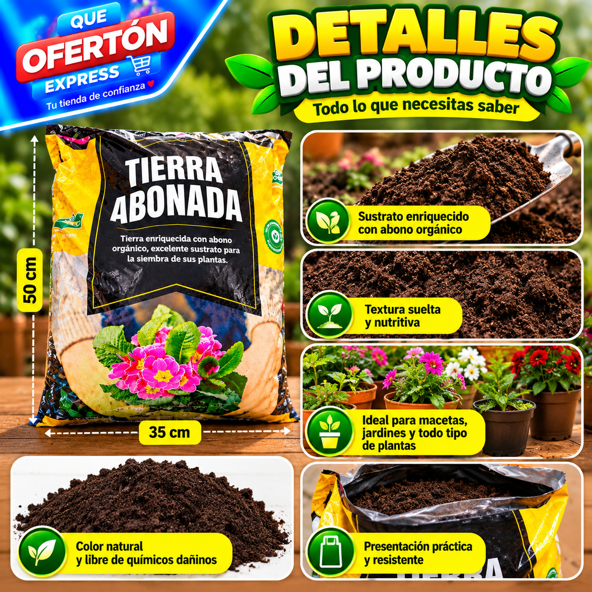 🌱🌸 ¡TIERRA ABONADA PARA TUS PLANTAS! 🌿🪴
