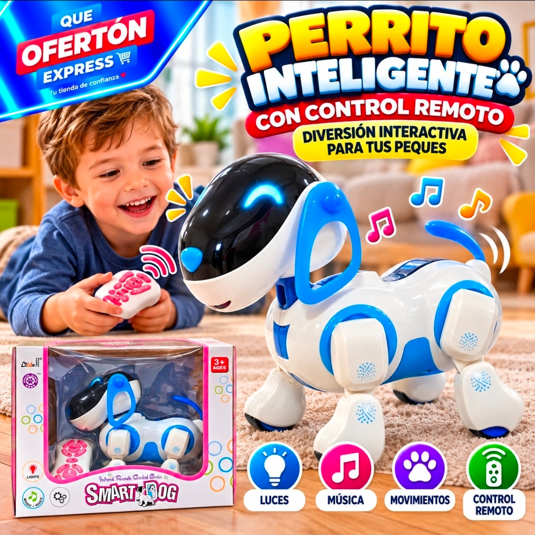 🐶🤖 ¡PERRITO ROBOT INTELIGENTE CON CONTROL REMOTO! 🎮✨