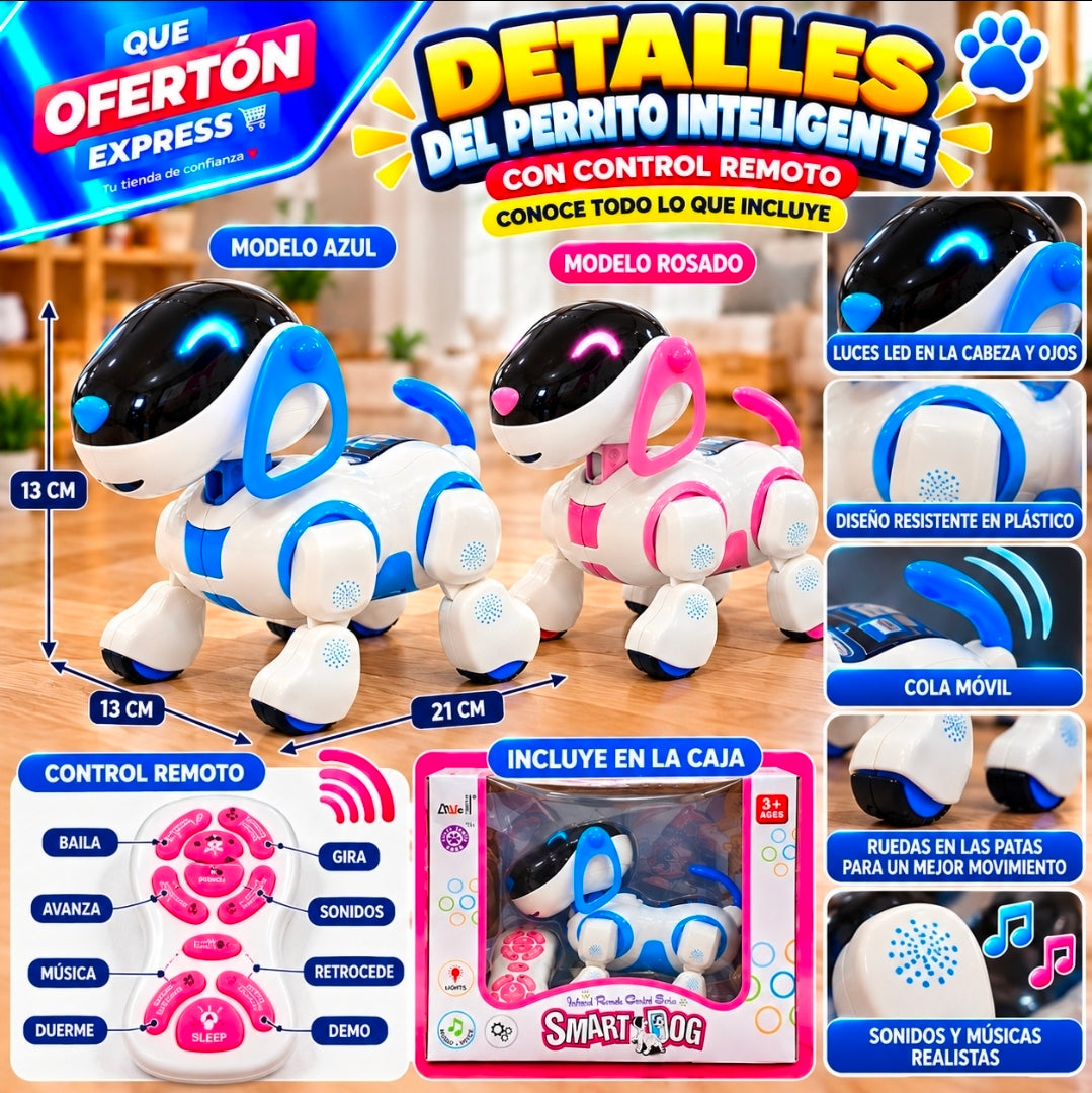 🐶🤖 ¡PERRITO ROBOT INTELIGENTE CON CONTROL REMOTO! 🎮✨