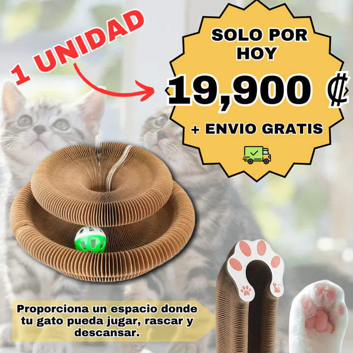 Rascador Para Gatos De Cartón Con Pelota