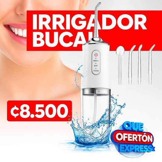 IRRIGADOR ORAL RECARGABLE DE ALTA PRESION
