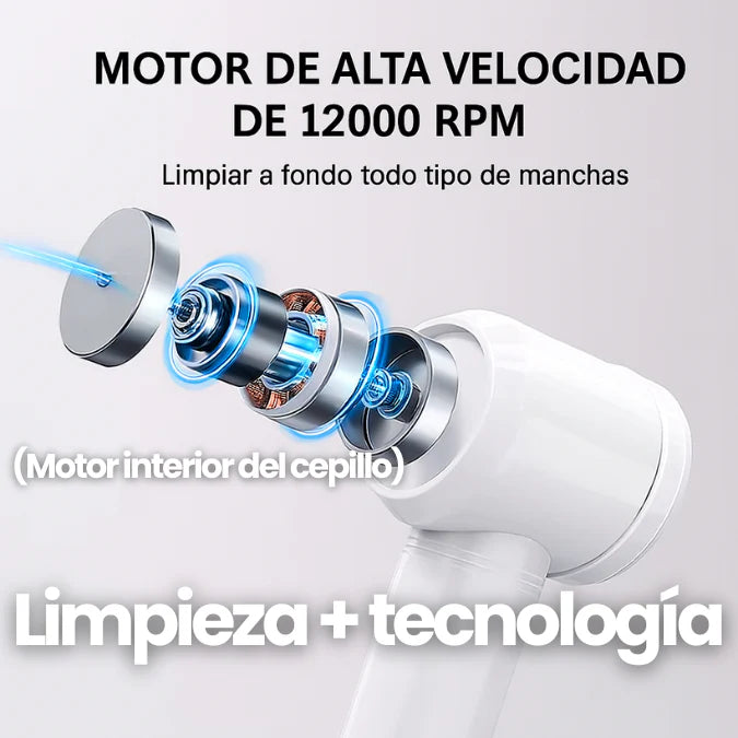 🧽 Cepillo Mágico Spin Brush – 5 en 1 Recargable