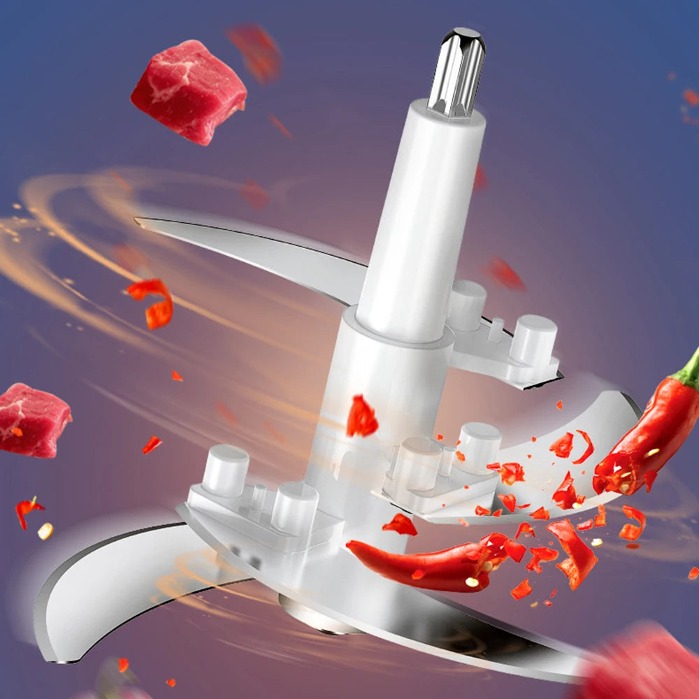 Picadora de carne eléctrica multifuncional de acero inoxidable 3L