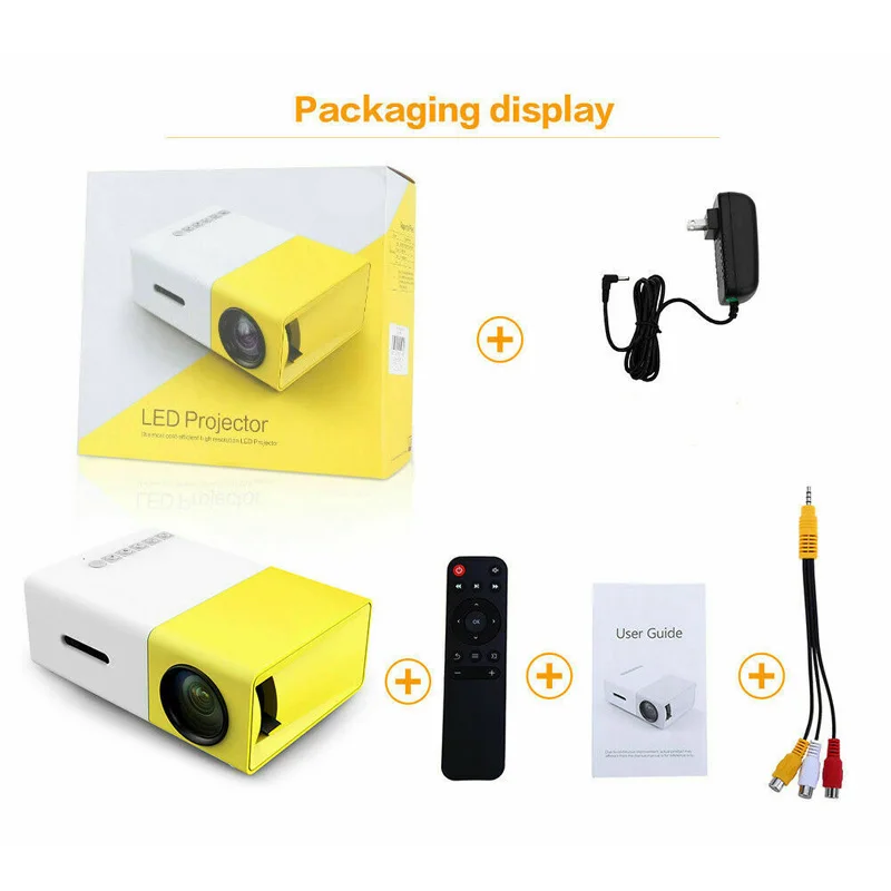 YG300 Mini Proyector LED A1 - Teatro portátil Cine Entretenimiento