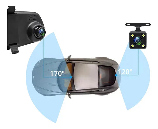 ESPEJO RETROVISOR CAMARA DELANTERA + CAMARA TRASERA