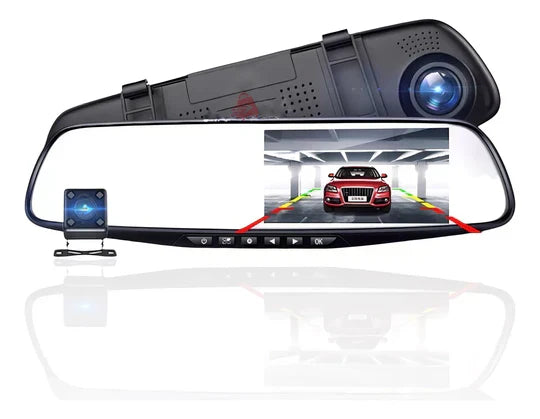 ESPEJO RETROVISOR CAMARA DELANTERA + CAMARA TRASERA