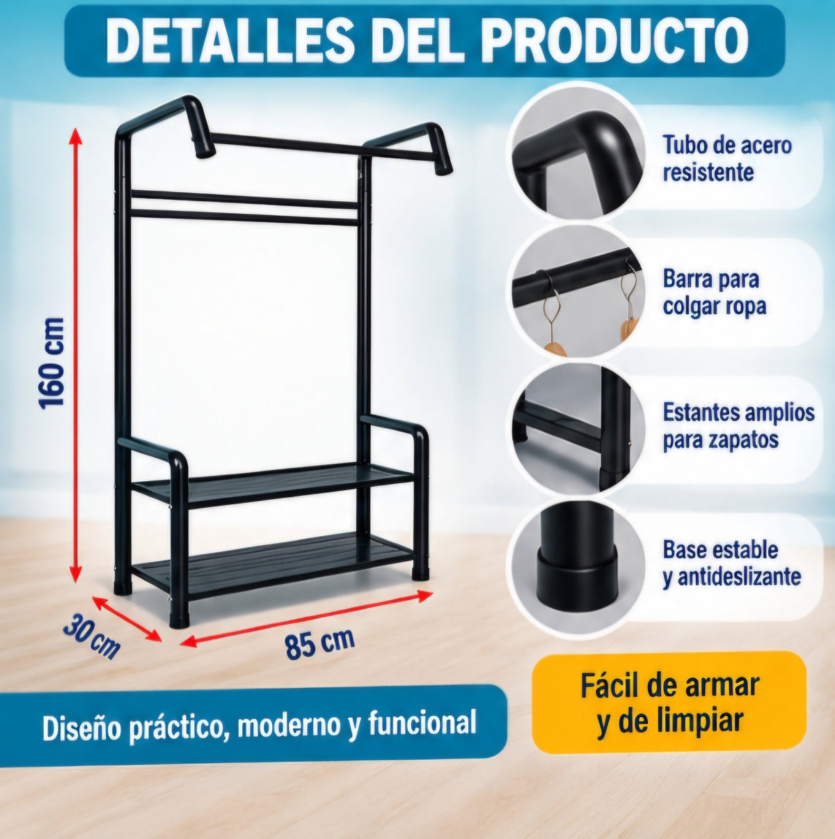 👕👟 RACK ORGANIZADOR PARA ROPA Y ZAPATOS 👟👕
