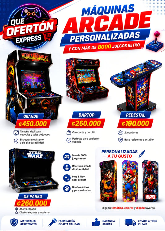 🚨🎮 ¡LA ARCADE DE TUS SUEÑOS EXISTE Y NOSOTROS LA FABRICAMOS! 🎮🚨
