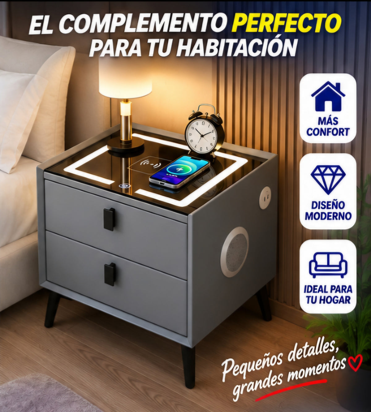 🔥 MESA DE NOCHE INTELIGENTE