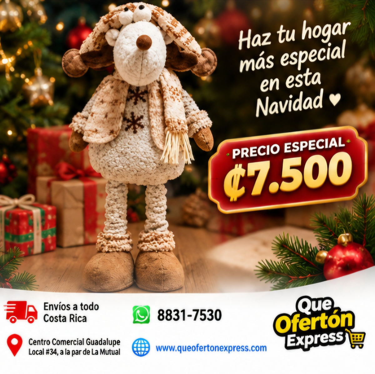🦌🎄 MUÑECO NAVIDEÑO RENO 🎄🦌.