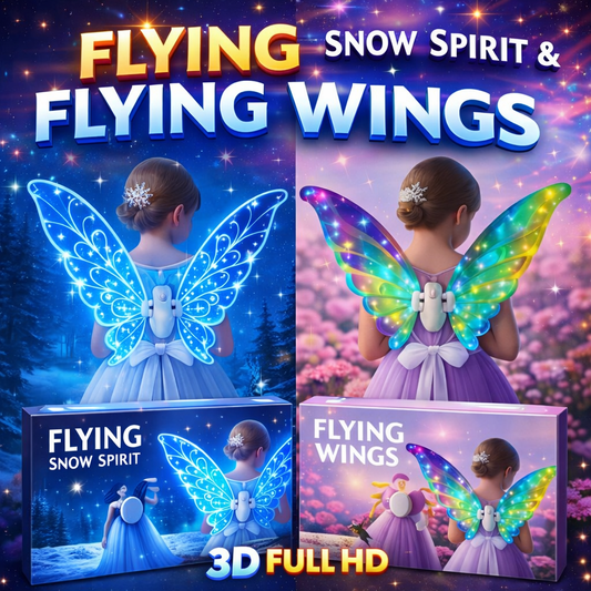 ✨🧚‍♀️ ALAS MÁGICAS LUMINOSAS – FLYING SNOW SPIRIT & FLYING WINGS 🧚‍♀️✨