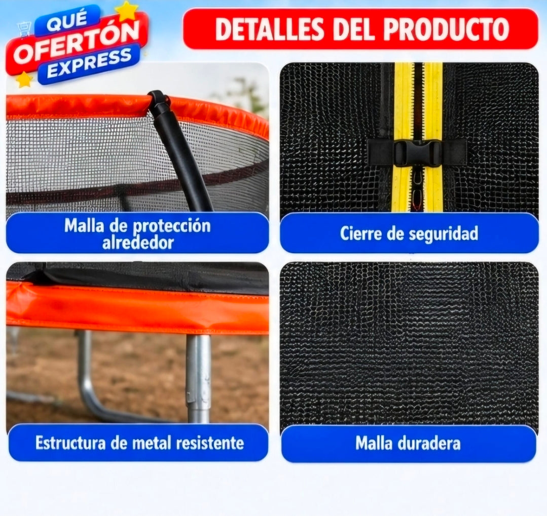 🔥 TRAMPOLÍN ATHLETIC WORKS DE 10 PIES 🔥