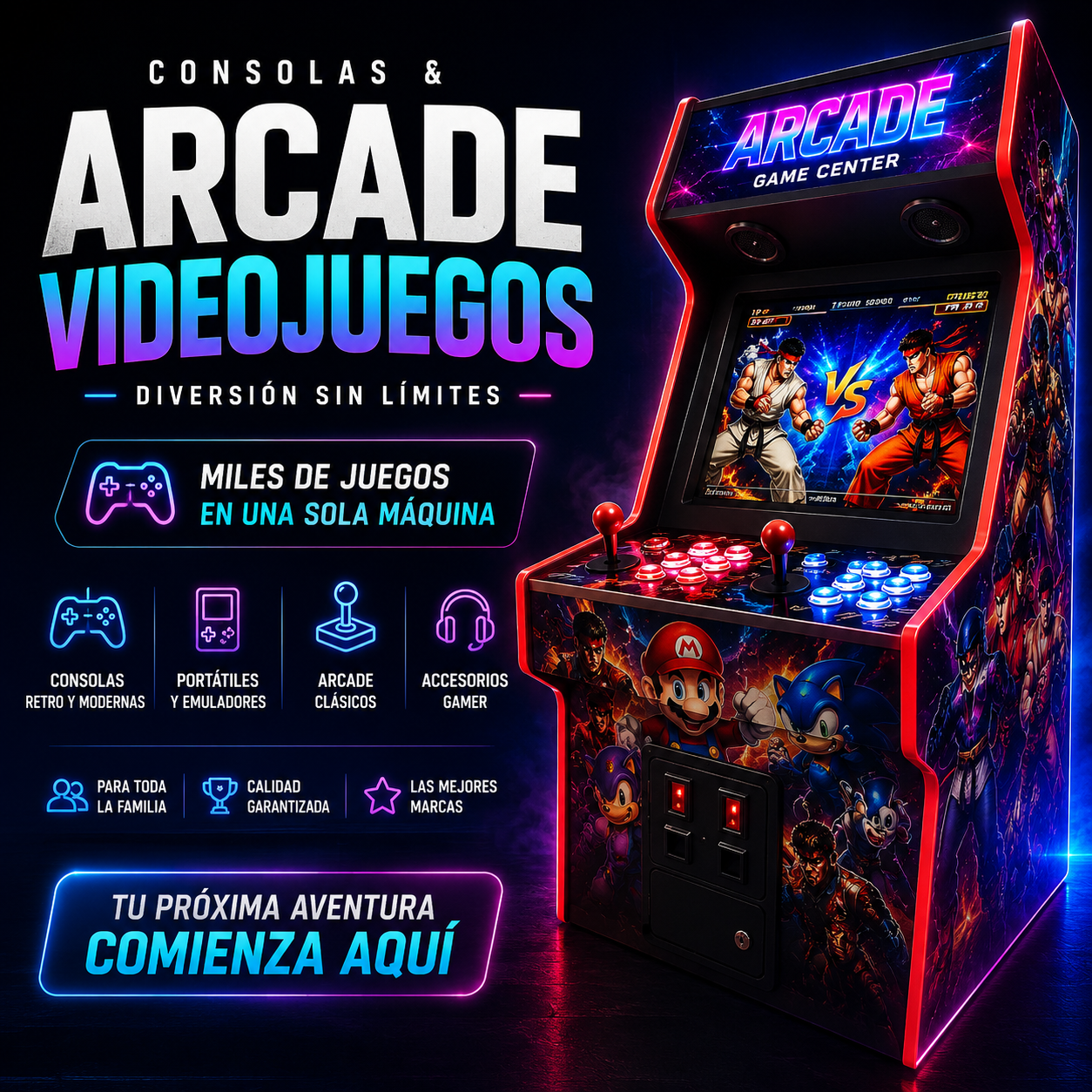 🚨🎮 ¡LA ARCADE DE TUS SUEÑOS EXISTE Y NOSOTROS LA FABRICAMOS! 🎮🚨