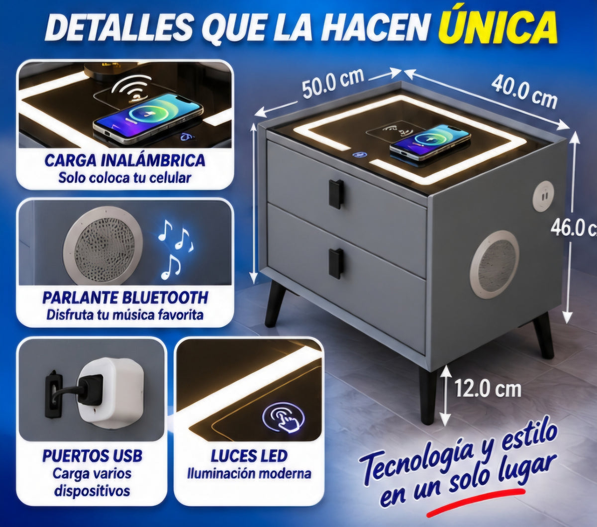 🔥 MESA DE NOCHE INTELIGENTE