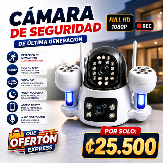 📹🔥 Cámara de Seguridad Full HD con Detección de Movimiento 🔥📹
