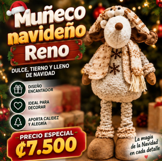 🦌🎄 MUÑECO NAVIDEÑO RENO 🎄🦌.