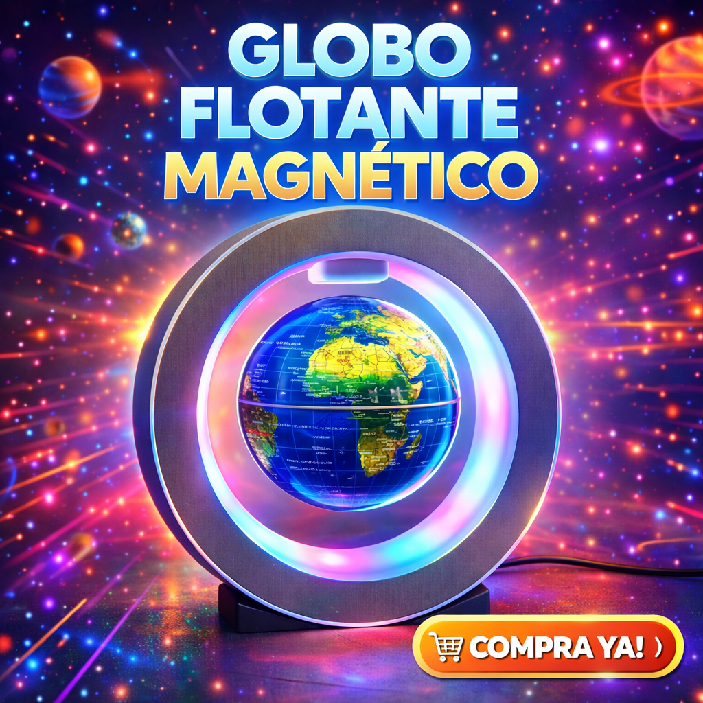 🌍✨ GLOBO FLOTANTE MAGNÉTICO LED – REF: B16 ✨🧲