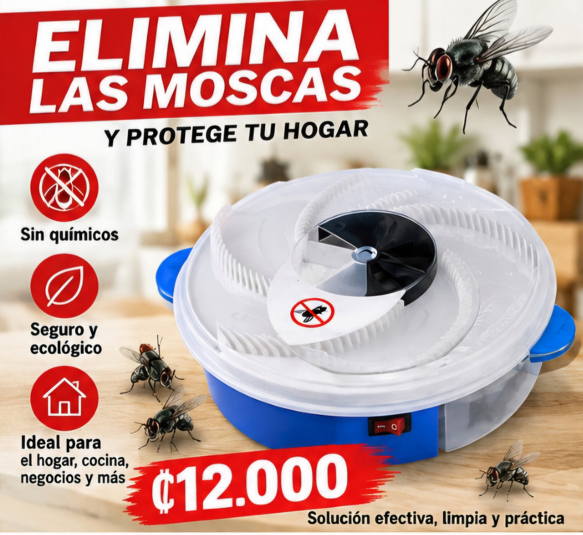 🪰✨ TRAMPA ELÉCTRICA PARA MOSCAS