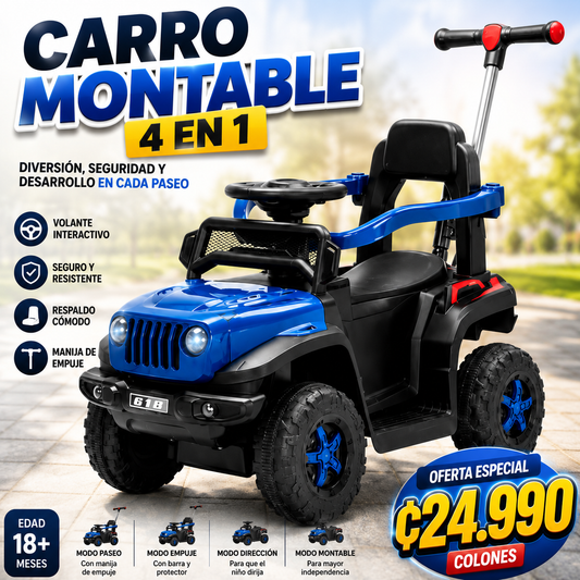 ✨ Carro Montable 4 en 1 ✨