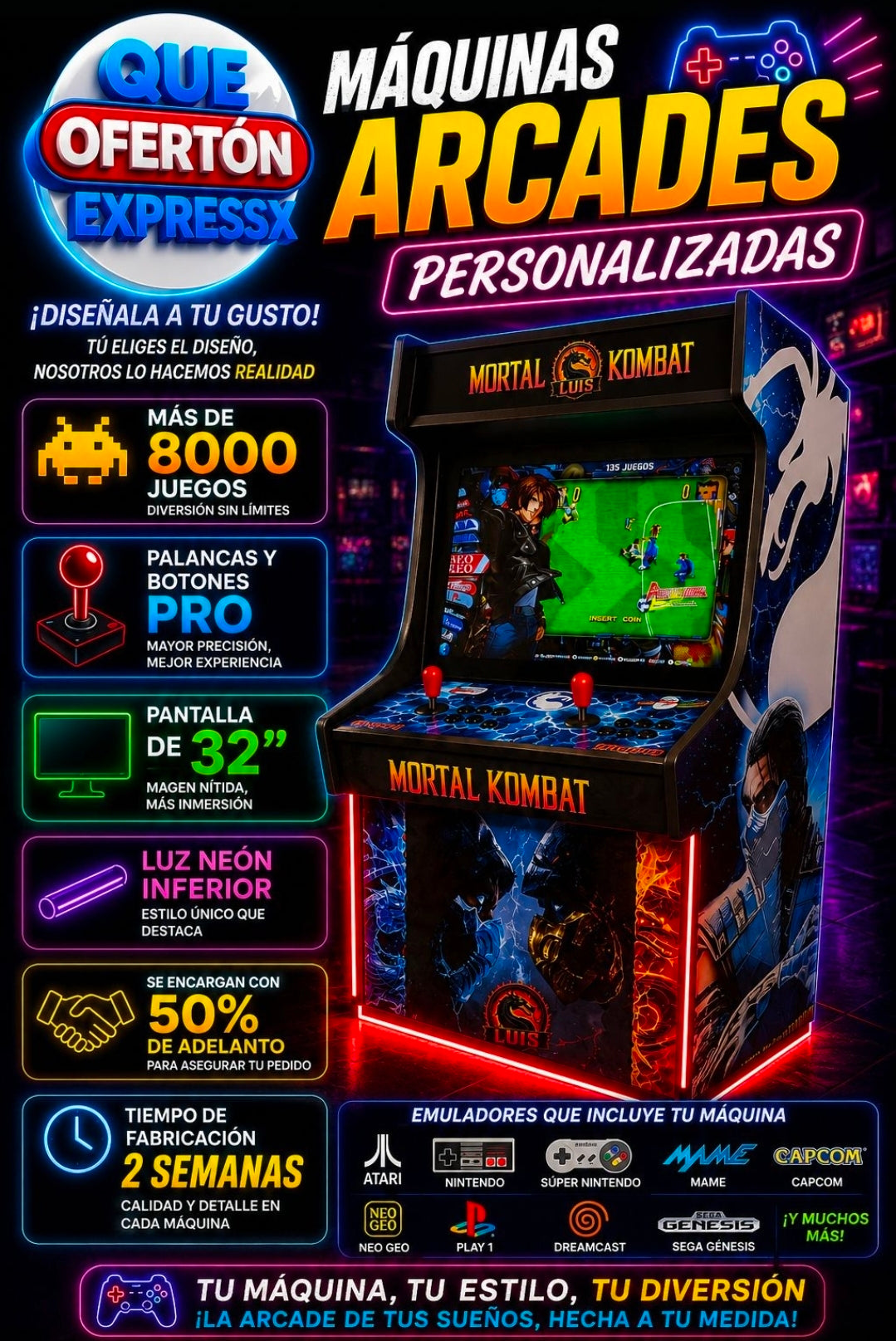 🚨🎮 ¡LA ARCADE DE TUS SUEÑOS EXISTE Y NOSOTROS LA FABRICAMOS! 🎮🚨