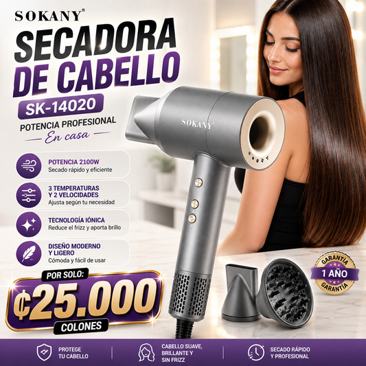 ✨ ¡Secadora Profesional Sokany SK-14020! 💨💇‍♀️
