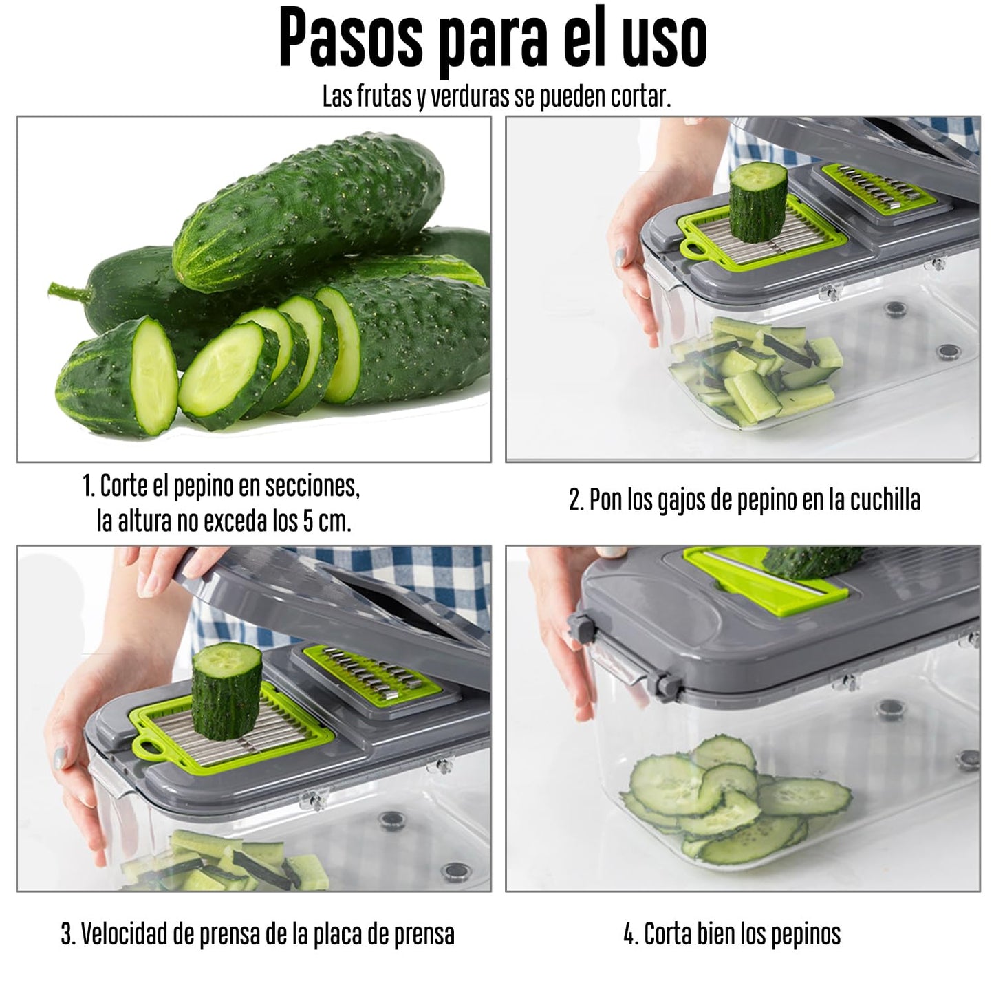 Cortador de verduras multifuncional 22 en 1