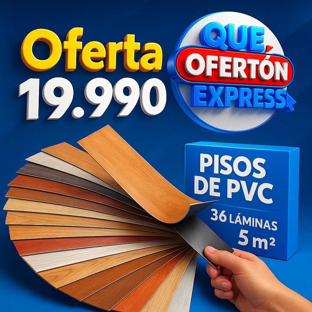 Laminas Pisos PVC 36 piezas =5m2