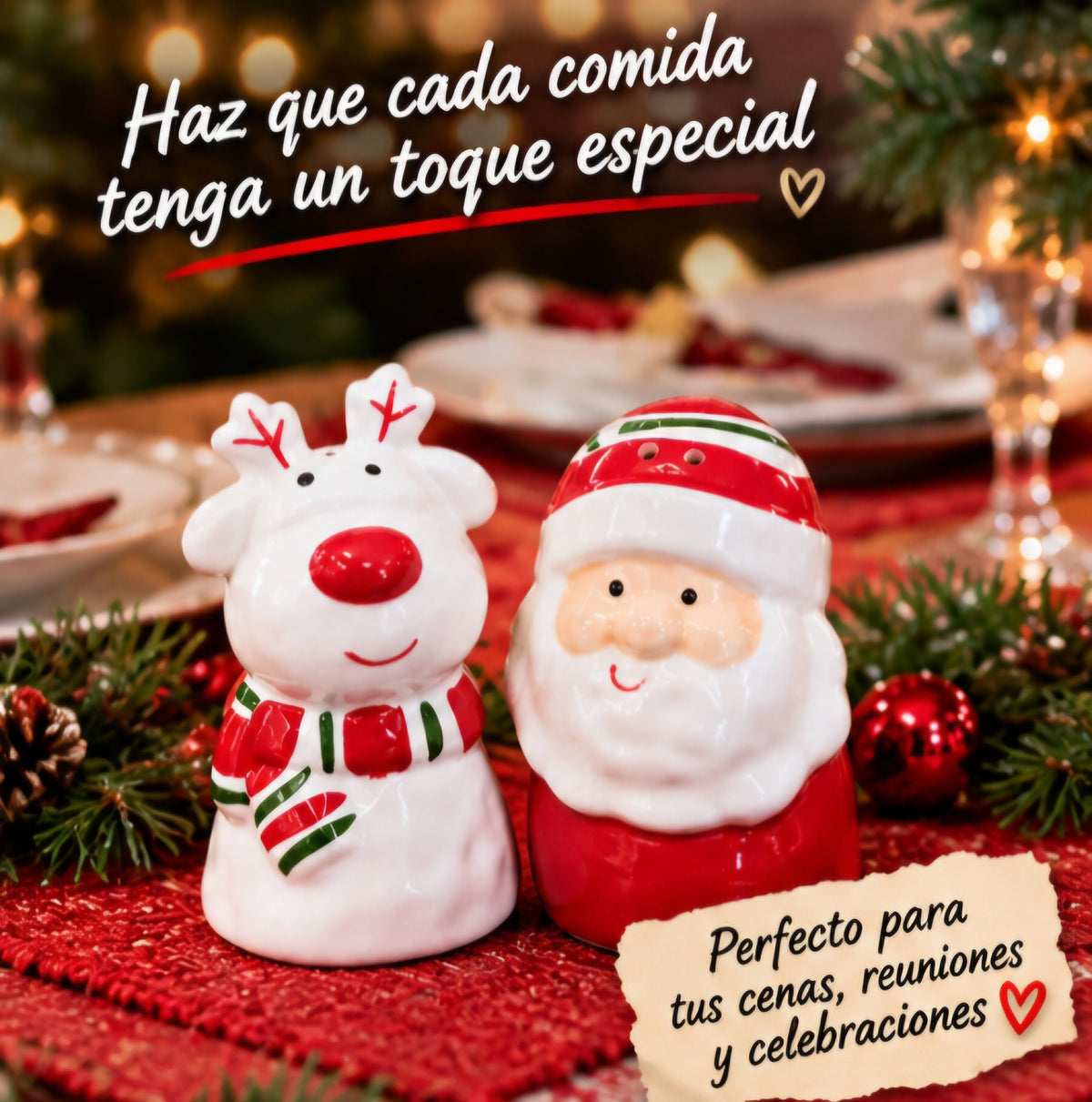🎄✨ SET SALERO NAVIDEÑO 🎅🦌
