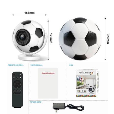 ⚽📽️ Proyector Balón Smart Android 13.