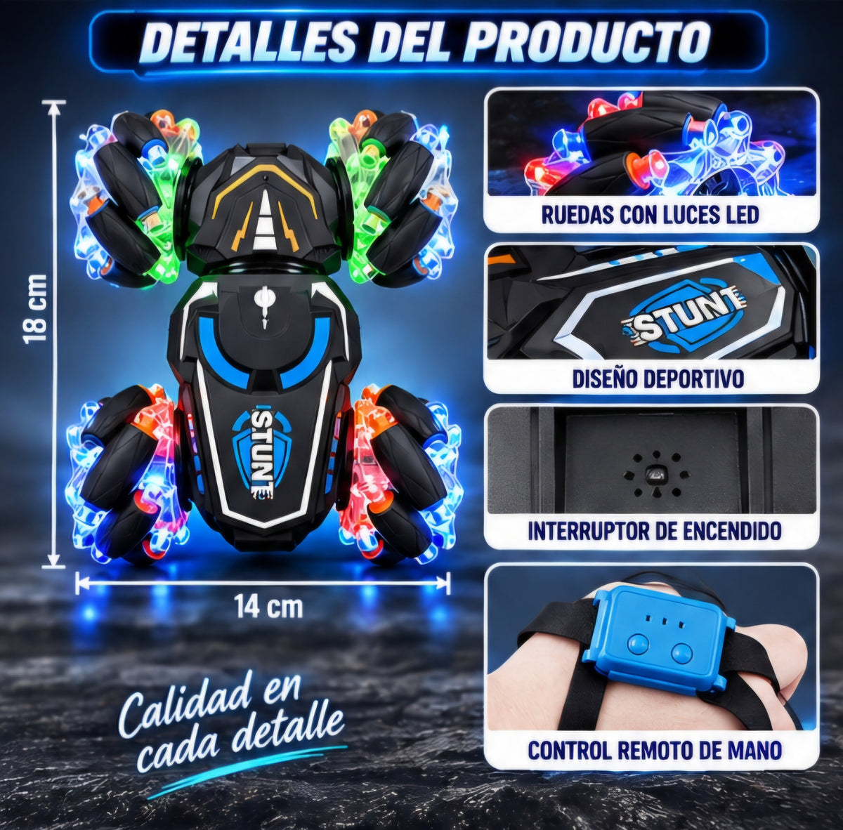 🚗🔥 CARRO ACROBÁTICO A CONTROL REMOTO H6020 🔥🚗
