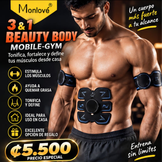 💪 KIT EMS 3 EN 1 PARA ENTRENAMIENTO MUSCULAR