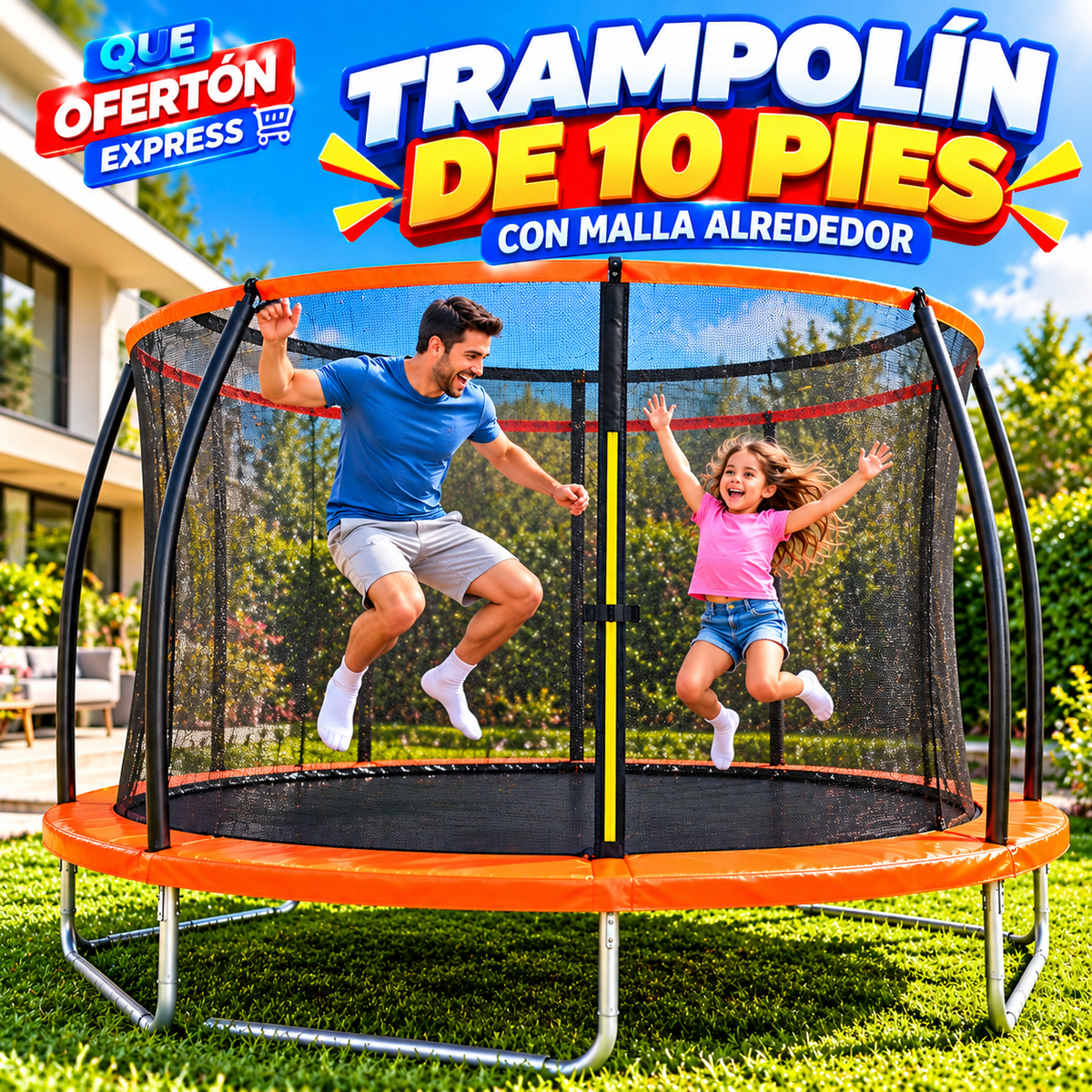 🔥 TRAMPOLÍN ATHLETIC WORKS DE 10 PIES 🔥