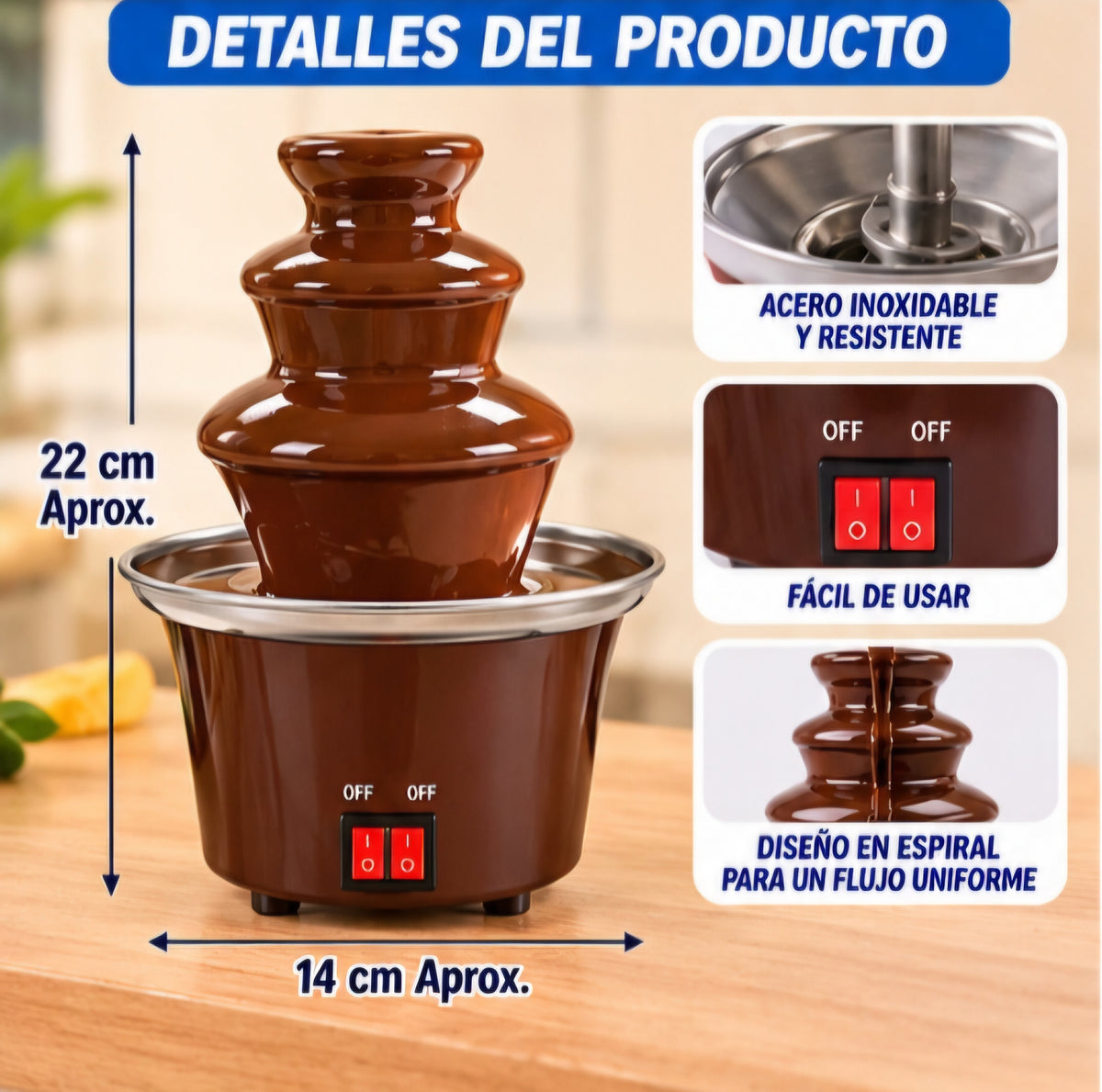 🍫⛲ MINI FUENTE DE CHOCOLATE